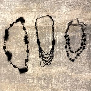 Bundle of 3 black necklaces